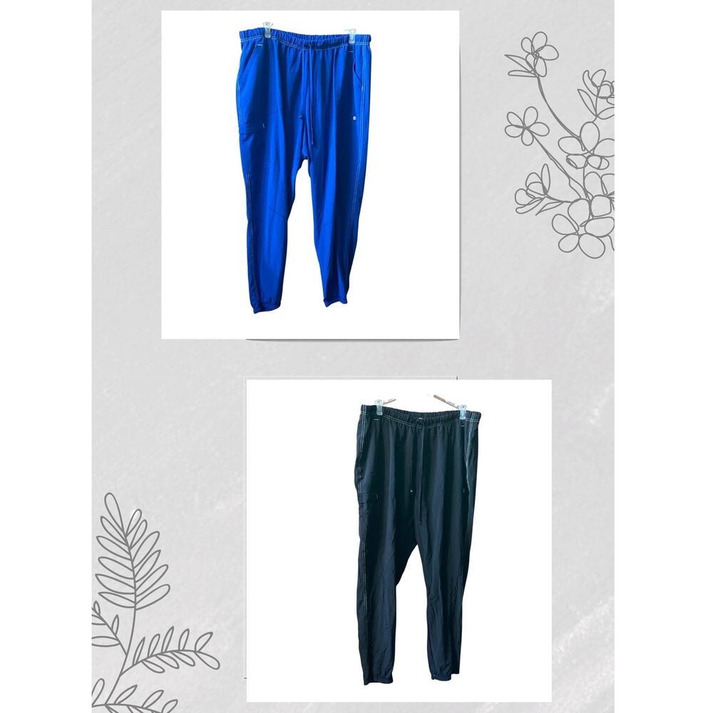 ScrubStar Pants 3X Elastic Waist Leg Pocket Reflective 2 pcs Plus Size Uniform